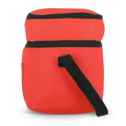 R-PET 600D Dwukomorowa torba chłodząca 30 x 20 x 24 cm 12L / Czerwony LT95393-N0021