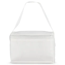 R-PET 6 Torba chłodząca na puszki z włókniny 20 x 13 x 12,5 cm 75g/m² / Biały LT95390-N0001
