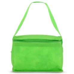 R-PET 6 Torba chłodząca na puszki z włókniny 20 x 13 x 12,5 cm 75g/m² / Jasnozielony LT95390-N0032