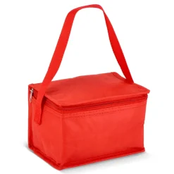 R-PET 6 Torba chłodząca na puszki z włókniny 20 x 13 x 12,5 cm 75g/m² / Czerwony LT95390-N0021