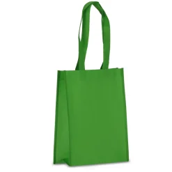 R-PET Torba transportowa laminowana włóknina 24 x 11 x 30cm 105g/m² / Jasnozielony LT91330-N0032