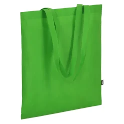 R-PET Torba transportowa z długimi uchwytami z włókniny 38 x 42 cm 75 g/m² / Jasnozielony LT91328-N0032