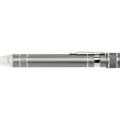 Śrubokręt, 6 końcówek, lampka LED / Szary V5764-19