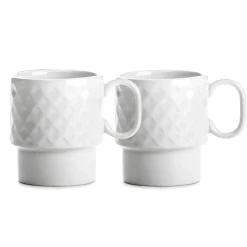 Sagaform Coffee & More Kubek do kawy 2 szt. 250 ml / Biały LT52207-N0001