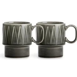 Sagaform Coffee & More Kubek do espresso 4 szt. 100ml / Ciemnozielony LT52204-N0030
