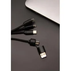 SCX.design C13 kabel do ładowania 5 w 1 o mocy 15 W / Czarny 2PX18190
