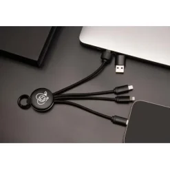 SCX.design C14 kabel do ładowania 5 w 1 o mocy 15 W / Czarny 2PX17990