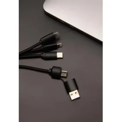 SCX.design C14 kabel do ładowania 5 w 1 o mocy 15 W / Czarny 2PX17990