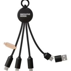 SCX.design C14 kabel do ładowania 5 w 1 o mocy 15 W / Czarny 2PX17990