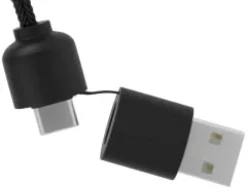SCX.design C37 kabel do ładowania z podświetlanym logo 5-w-1 rPET i z okrągłą drewnianą obudową / Drewno 2PX07171
