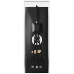 SCX.design C45 kabel 5 w 1 z tworzywa PET pochodzącego z recyklingu umożliwiający transfer danych / Czarny 2PX08590