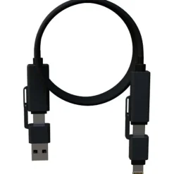 SCX.design C59 magnetyczny kabel do ładowania o mocy 100 W w izolacji z silikonu / Czarny 2PX21590