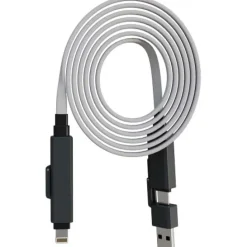 SCX.design C58 magnetyczny płaski kabel do ładowania 60 W / Szary 2PX19682