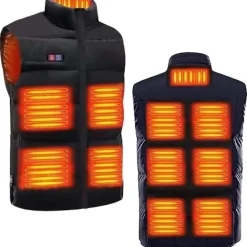 SCX.design G01 podgrzewana ocieplana kamizelka z powerbankiem / Czarny 2PX13906