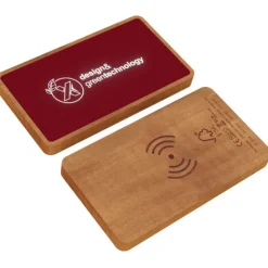 SCX.design P36 podświetlany bezprzewodowy powerbank 5000 mAh / Mid red 2PX05921