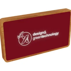 SCX.design P36 podświetlany bezprzewodowy powerbank 5000 mAh / Mid red 2PX05921