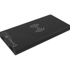 SCX.design P40 podświetlany bezprzewodowy powerbank 10 000 mAh / Czarny 2PX06090