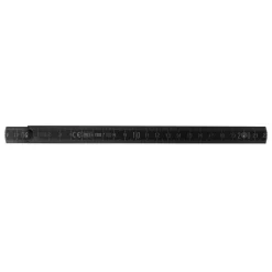 Składana linijka drewniana 2m premium malowana / Czarny LT91981-N0002
