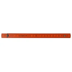Składana linijka drewniana 2m premium malowana / Pomarańczowy LT91981-N0026