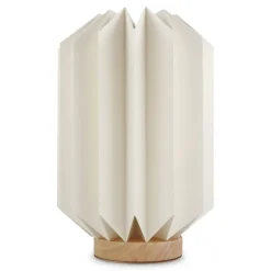 Składana papierowa lampa LED Coollux Eos, 25 cm (rozmiar skrzynki na listy) / Naturalny LT40728-N0094