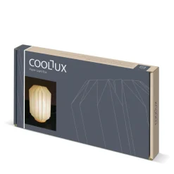 Składana papierowa lampa LED Coollux Eos, 25 cm (rozmiar skrzynki na listy) / Naturalny LT40728-N0094