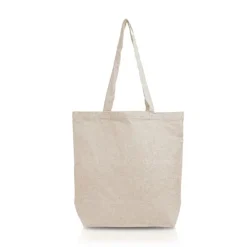 Składana torba bawełniana z recyklingu 190g/m2 / Vikbar / Beżowy IP31115281