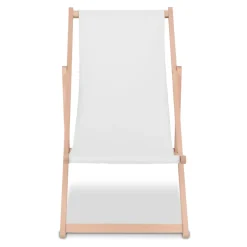 Składane krzesło plażowe z sublimacją / Biały LT90105-N0001