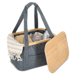 Składany (chłodzący) kosz InSideOut Sogne 38 x 26 x 25cm rPET / Ciemnoszary LT57106-N0060