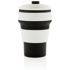 Składany kubek podróżny 350 ml / Czarny P432.601