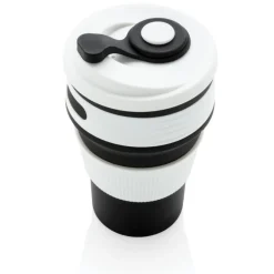 Składany kubek podróżny 350 ml / Czarny P432.601