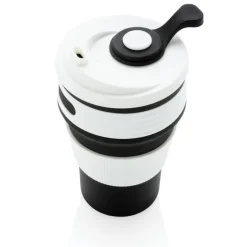 Składany kubek podróżny 350 ml / Czarny P432.601