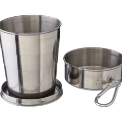 Składany kubek  podróżny 220 ml / Srebrny VA422-32