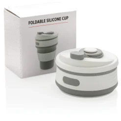 Składany kubek podróżny 350 ml / Szary P432.602