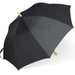 Składany parasol 25” z plastiku z recyklingu / Czarny LT97114-N0002