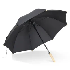 Składany parasol 25” z plastiku z recyklingu / Czarny LT97114-N0002