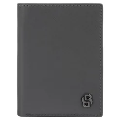 Składany portfel na karty and money pocket Double B Saffiano Grey / Szary HLG526H
