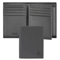 Składany portfel na karty and money pocket Double B Saffiano Grey / Szary HLG526H