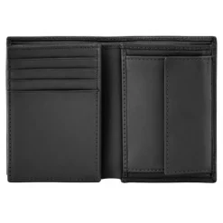 Składany portfel na karty and money pocket Double B Saffiano Grey / Czarny HLG526A