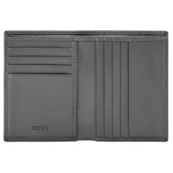 Składany portfel na karty Double B Saffiano Grey / Szary HLE526H