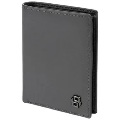 Składany portfel na karty Double B Saffiano Grey / Szary HLE526H