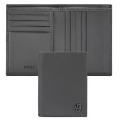 Składany portfel na karty Double B Saffiano Grey / Szary HLE526H