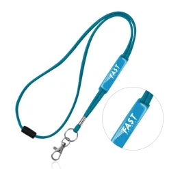 Smycz z karabińczykiem regulowana / Ribbon / Tourquise Blue IP14081263