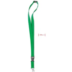 Smycz z metalowym zaczepem / Zielony MO8595-09