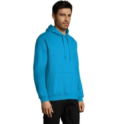 SNAKE sweter z kapturem / Aqua S47101-AQ-M