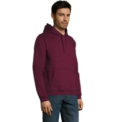 SNAKE sweter z kapturem / Burgundy S47101-BG-XXL