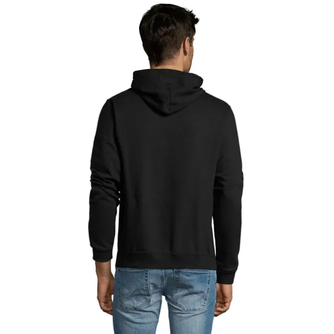 SNAKE sweter z kapturem / Czarny / Czarny opal S47101-BK-4XL