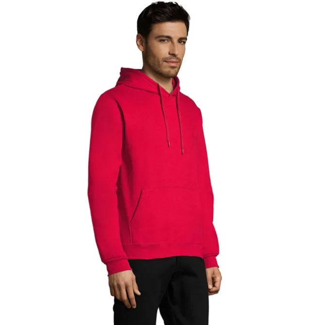 SNAKE sweter z kapturem / Czerwony S47101-RD-4XL