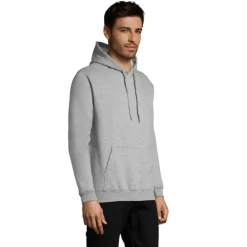 SNAKE sweter z kapturem / Grey melange S47101-GY-4XL