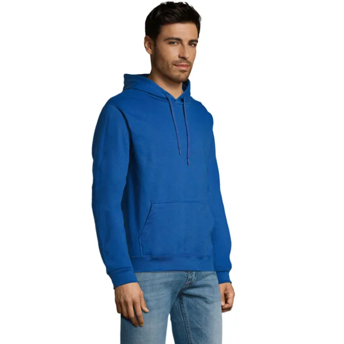 SNAKE sweter z kapturem / Niebieski S47101-RB-4XL
