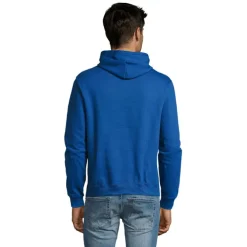 SNAKE sweter z kapturem / Niebieski S47101-RB-4XL